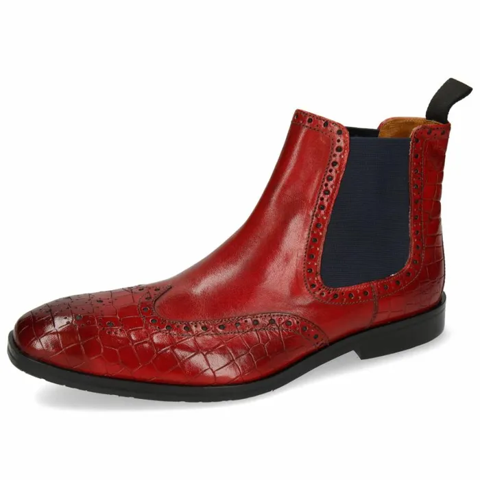 Mens Ankle Boots Melvin and Hamilton Greg 2 Red