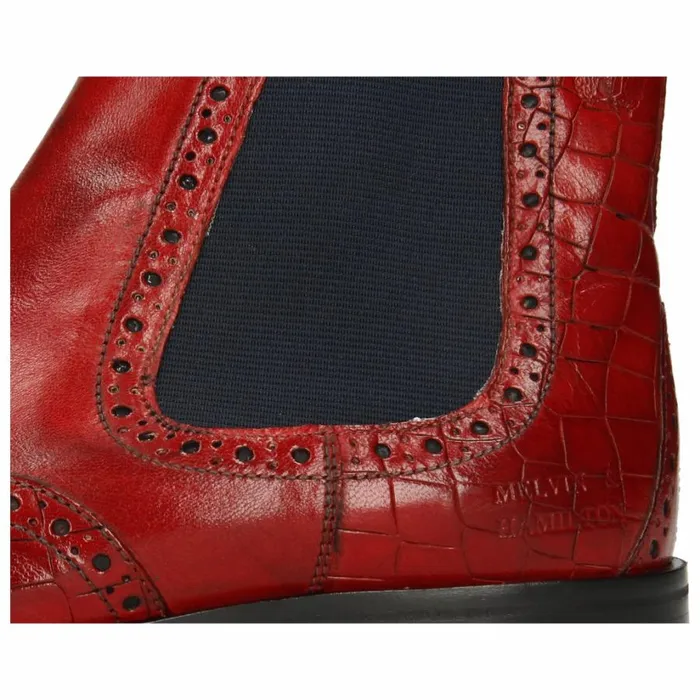Mens Ankle Boots Melvin and Hamilton Greg 2 Red
