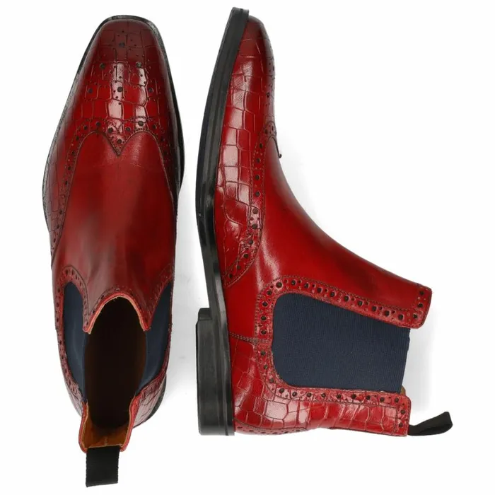 Mens Ankle Boots Melvin and Hamilton Greg 2 Red