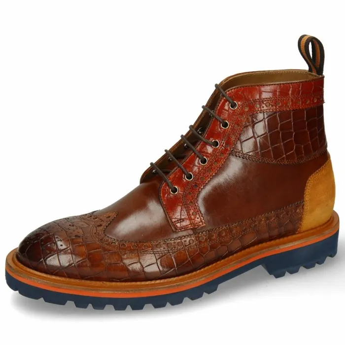 Mens Ankle Boots Melvin and Hamilton Matthew 9 Brown