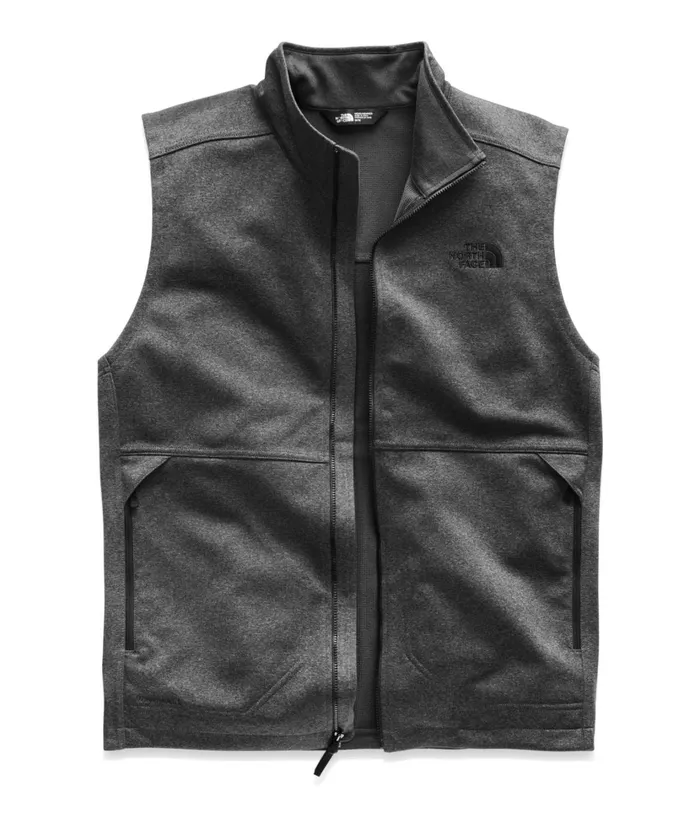 Mens Apex Canyonwall Vest Tnf Dark Grey Heather The North Face Softshell