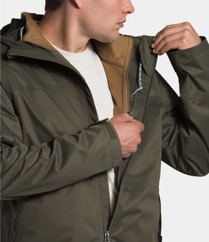Mens Arrowood Triclimate Jacket New Taupe Greenutility Brown The North Face 3In1