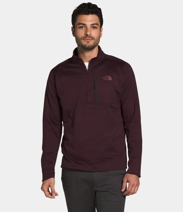 Mens Canyonlands Zip Root Brown Heather The North Face Fleece