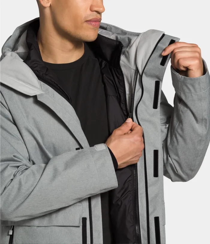 Mens Clement Triclimate Jacket Tnf Medium Grey Heather The North Face Insulated and Down Jackets