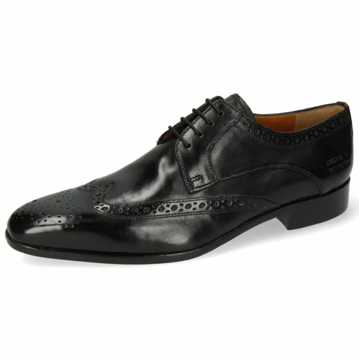 Mens Derbies Melvin and Hamilton Lewis 3 Black