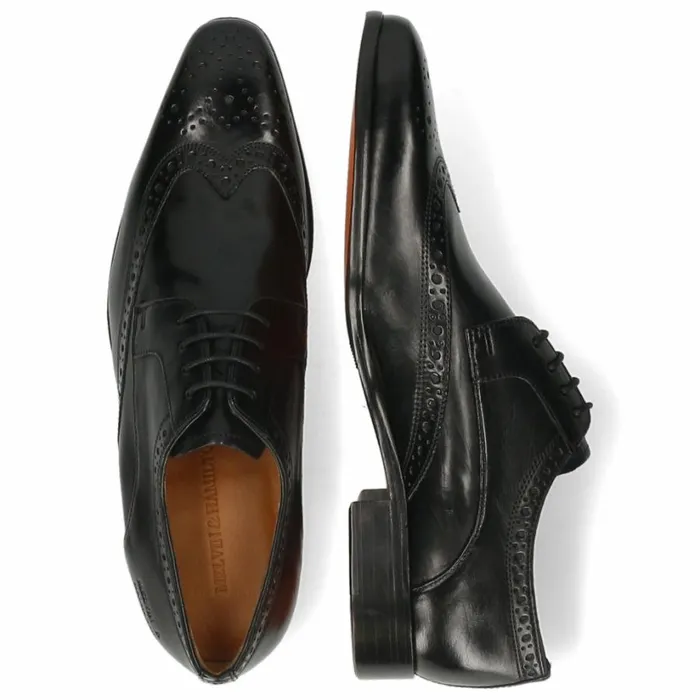 Mens Derbies Melvin and Hamilton Lewis 3 Black