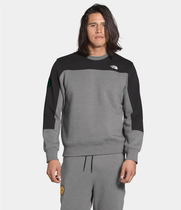 Mens Graphic Collection Pullover Tnf Medium Grey Heathertnf Black The North Face Fleece