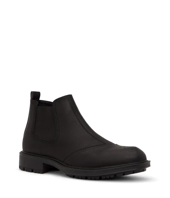 Mens Leo Vegan Boots Black Matt and Nat Footwear