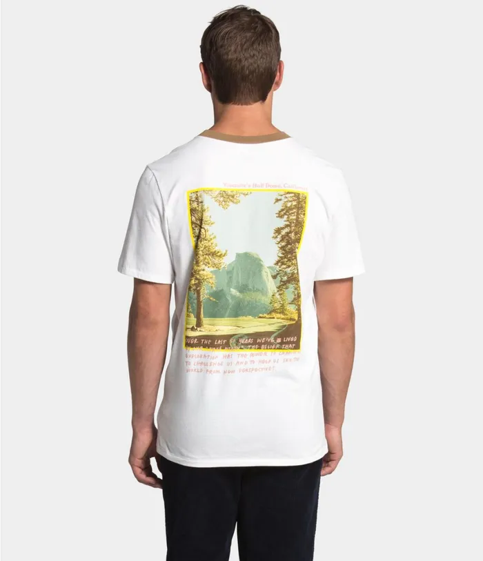 Mens Short Sleeve Rogue Graphic Tee Tnf Whiteutility Brown The North Face TShirts