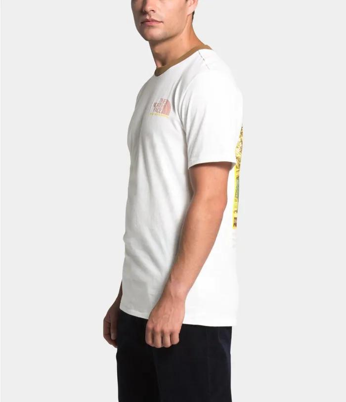Mens Short Sleeve Rogue Graphic Tee Tnf Whiteutility Brown The North Face TShirts