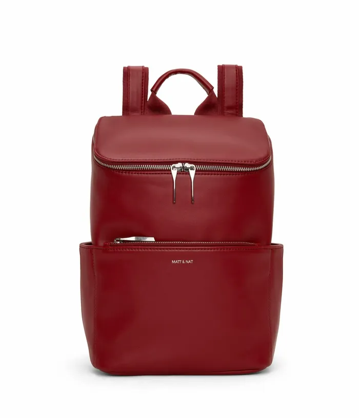 MensWomen Brave Vegan Backpack 8211 Loom Plum Matt and Nat Backpacks