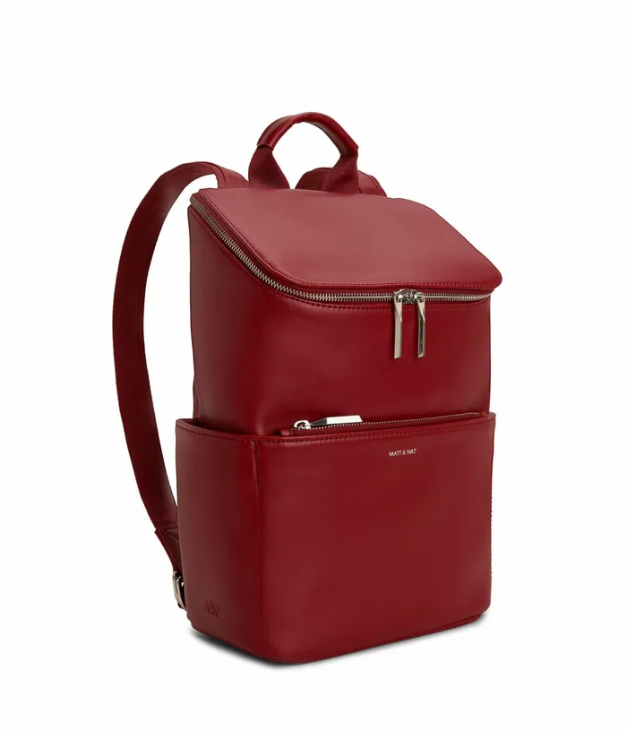 MensWomen Brave Vegan Backpack 8211 Loom Plum Matt and Nat Backpacks