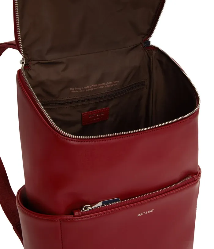 MensWomen Brave Vegan Backpack 8211 Loom Plum Matt and Nat Backpacks