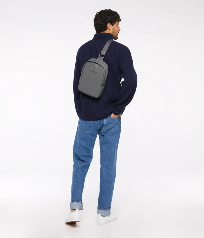 MensWomen Wujie Vegan Sling Bag 8211 Oam Grey Matt and Nat Backpacks MensWomen Wujie Vegan Sling Bag 8211 Oam Grey Matt and Nat Backpacks