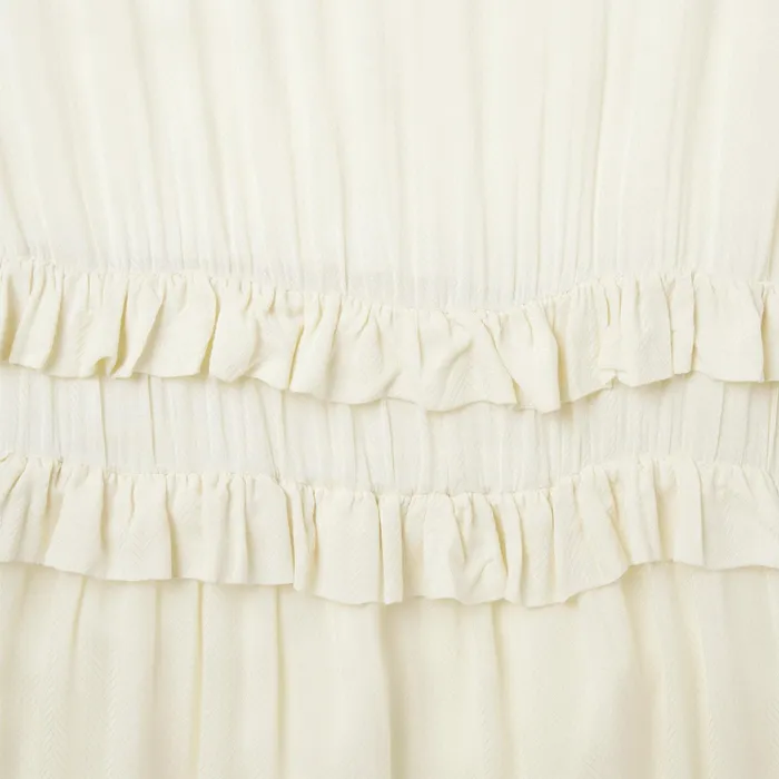 Midi Women Stetson Cream Herringbone Dress White