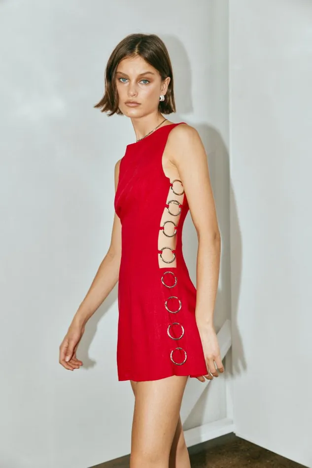 Mini Dresses Women VRG GRL Discoteca Mini Dress Chilli Mini Dresses Women VRG GRL Discoteca Mini Dress Chilli