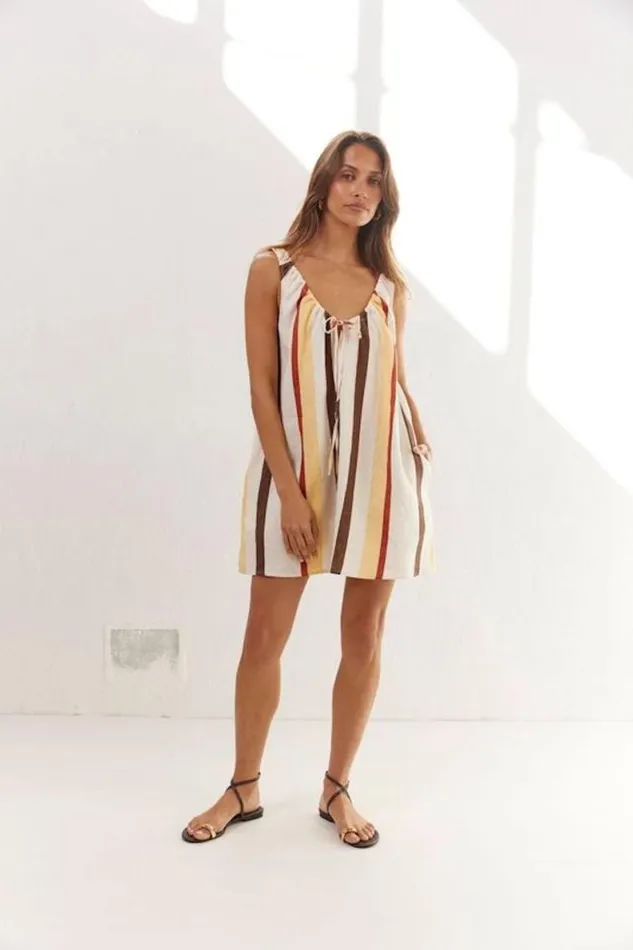 Mini Dresses Women VRG GRL Rio Linen Mini Dress Ace Mini Dresses Women VRG GRL Rio Linen Mini Dress Ace