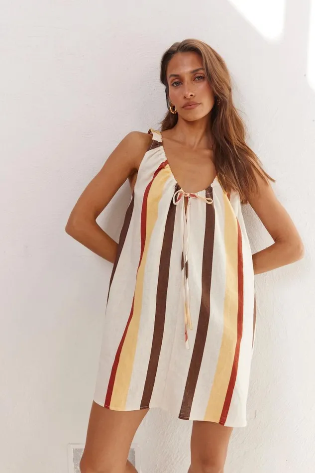 Mini Dresses Women VRG GRL Rio Linen Mini Dress Ace Mini Dresses Women VRG GRL Rio Linen Mini Dress Ace