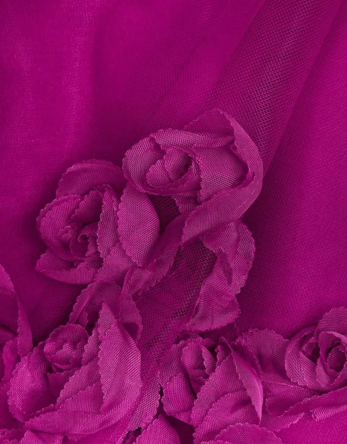 Monsoon 3D Rose ALine Dress Pink Children Dresses Monsoon 3D Rose ALine Dress Pink Children Dresses