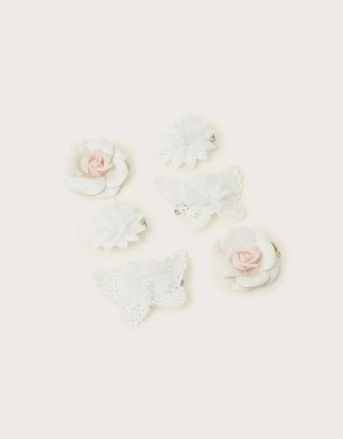 Monsoon 6Pack Bridesmaid Clips Children Girls039 Hair Accessories