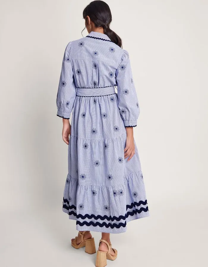 Monsoon Adira Shirt Dress Blue Women Casualwear Monsoon Adira Shirt Dress Blue Women Casualwear