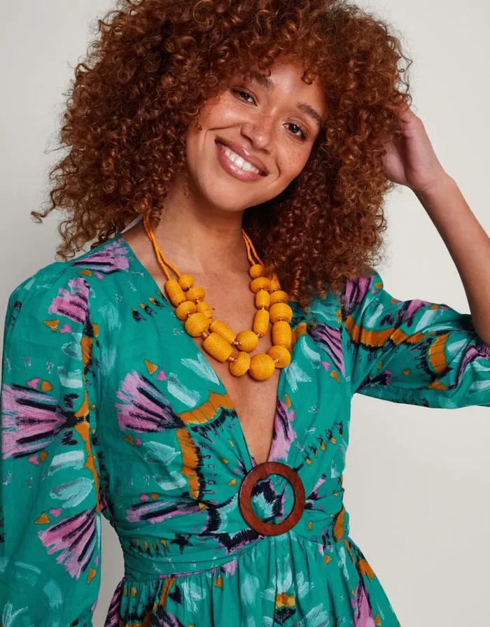Monsoon Allegra Ring Dress Teal Women Beachwear and Swimwear Monsoon Allegra Ring Dress Teal Women Beachwear and Swimwear