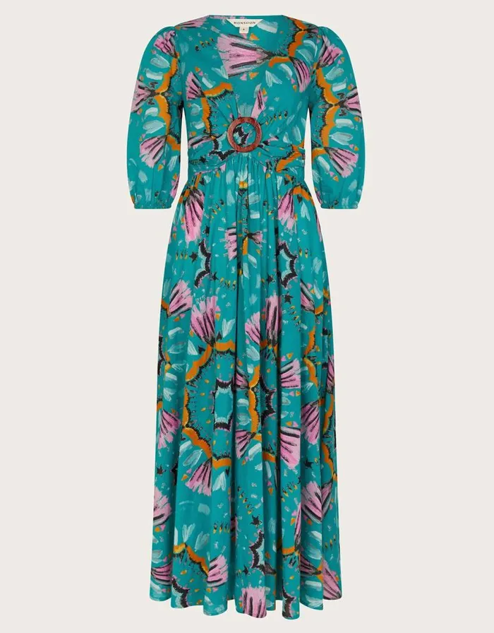 Monsoon Allegra Ring Dress Teal Women Beachwear and Swimwear Monsoon Allegra Ring Dress Teal Women Beachwear and Swimwear