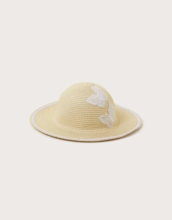 Monsoon Baby Butterfly Floppy Hat Natural Children Hats and Sunglasses