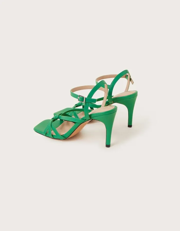 Monsoon Barely There Leather Heel Sandals Green Women Sandals Monsoon Barely There Leather Heel Sandals Green Women Sandals
