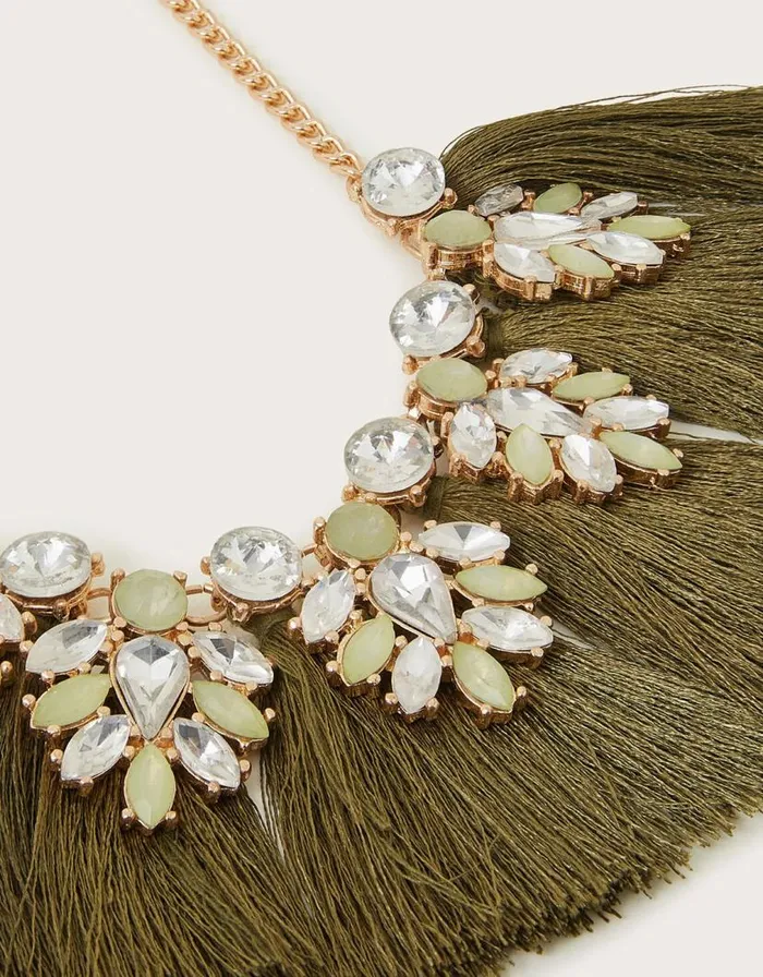 Monsoon Beaded Fringe Necklace Women Jewellery and Hair Monsoon Beaded Fringe Necklace Women Jewellery and Hair