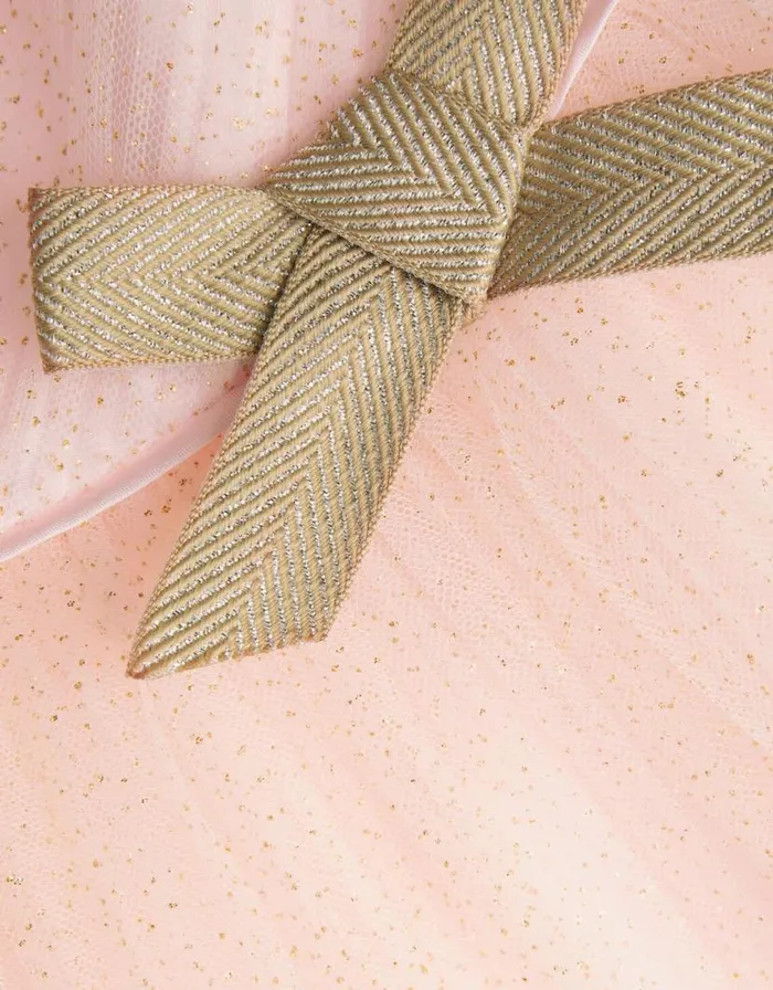 Monsoon Beau Roses Glitter Dress Pink Children Dresses Monsoon Beau Roses Glitter Dress Pink Children Dresses