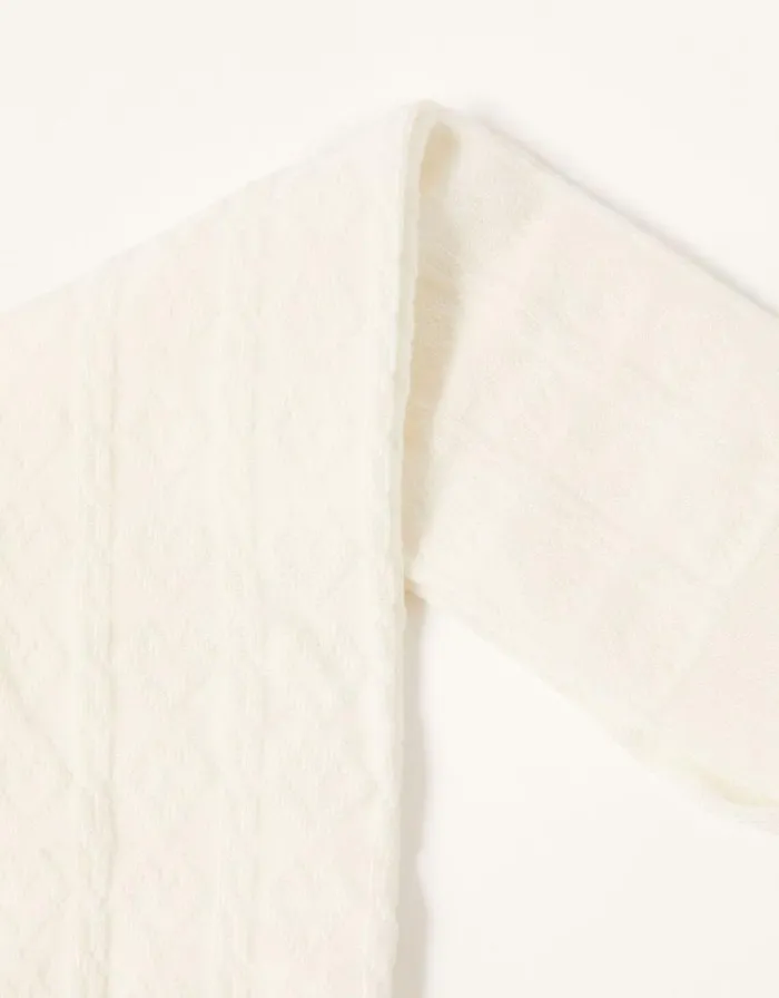Monsoon Cable Knit Tights With Natural Bamboo Fibres Ivory Children Partywear Monsoon Cable Knit Tights With Natural Bamboo Fibres Ivory Children Partywear