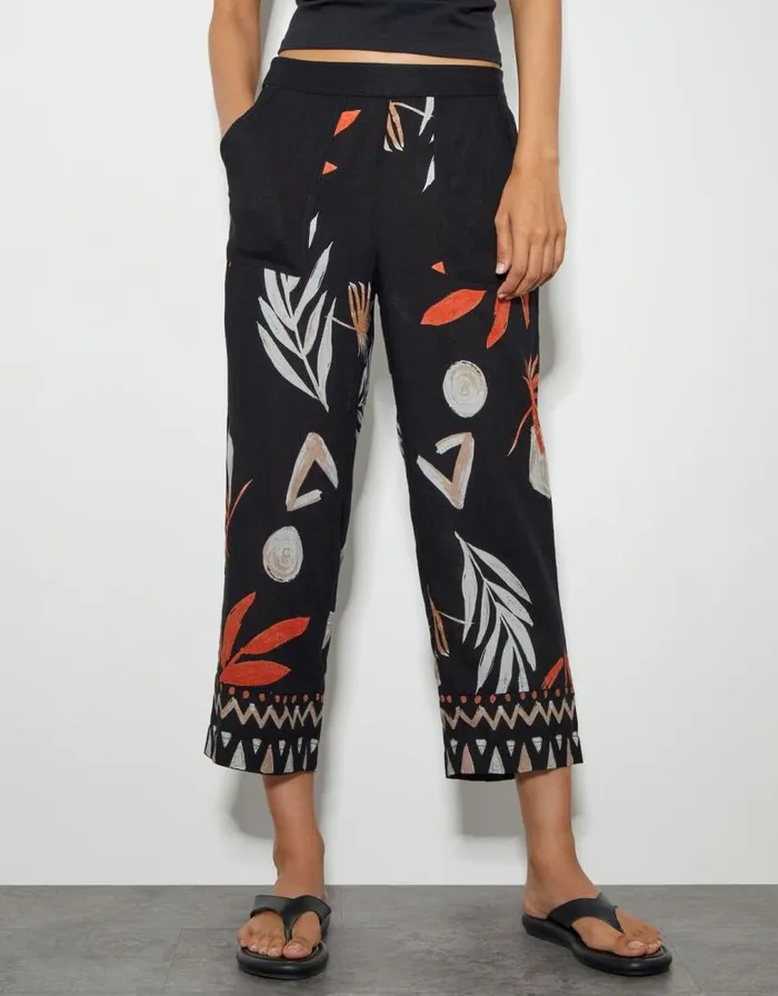 Monsoon Carlotta Crop Trousers Black Women Trousers and Jeans Monsoon Carlotta Crop Trousers Black Women Trousers and Jeans
