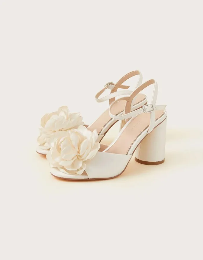 Monsoon Corsage Bridal Heel Sandals Ivory Women Wedding Shoes Monsoon Corsage Bridal Heel Sandals Ivory Women Wedding Shoes