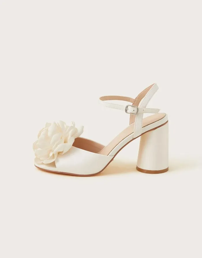 Monsoon Corsage Bridal Heel Sandals Ivory Women Wedding Shoes Monsoon Corsage Bridal Heel Sandals Ivory Women Wedding Shoes