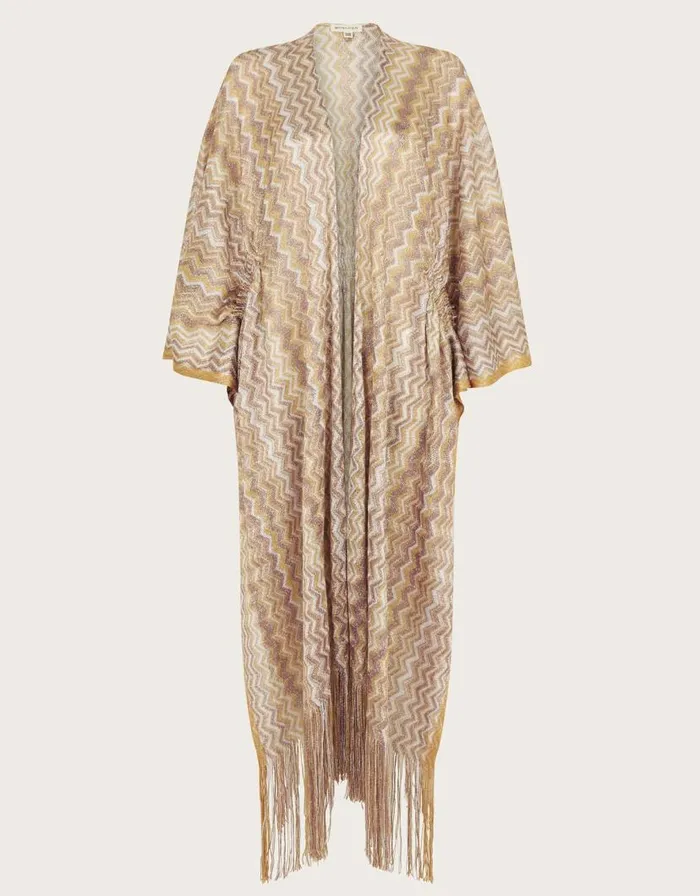 Monsoon Crochet Stripe Kaftan Natural Women Kaftans and Kimonos Monsoon Crochet Stripe Kaftan Natural Women Kaftans and Kimonos