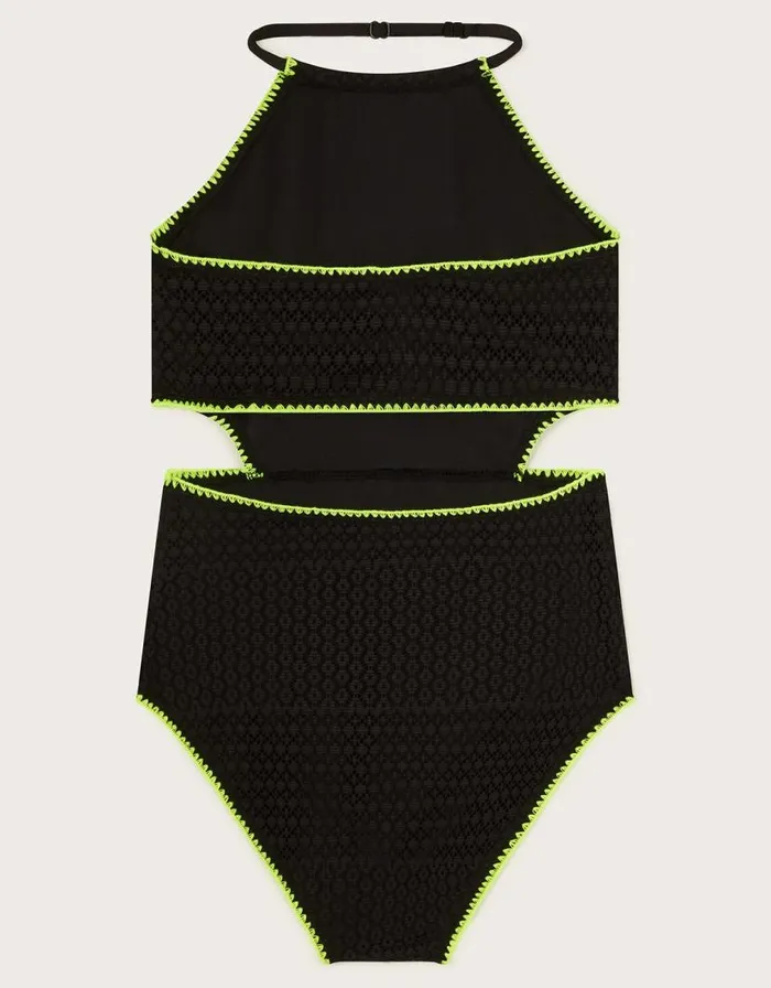 Monsoon Crochet Swimsuit Black Children Beachwear and Swimwear Monsoon Crochet Swimsuit Black Children Beachwear and Swimwear