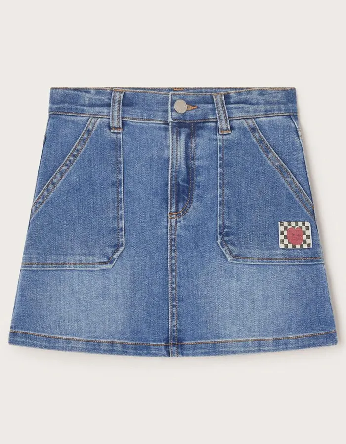 Monsoon Denim Mini Skirt Blue Children Casualwear Collection Monsoon Denim Mini Skirt Blue Children Casualwear Collection