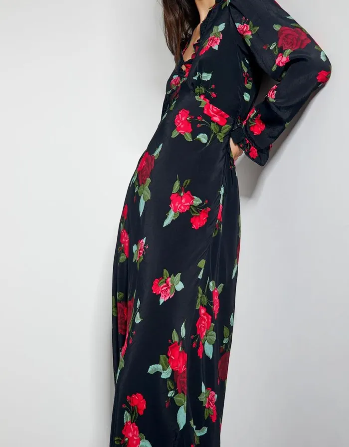 Monsoon Deven Rose Dress Black Women Day Dresses Monsoon Deven Rose Dress Black Women Day Dresses