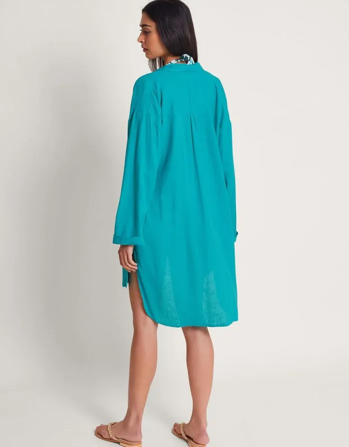 Monsoon Esme Beach Shirt Blue Women Tops and Blouses Monsoon Esme Beach Shirt Blue Women Tops and Blouses