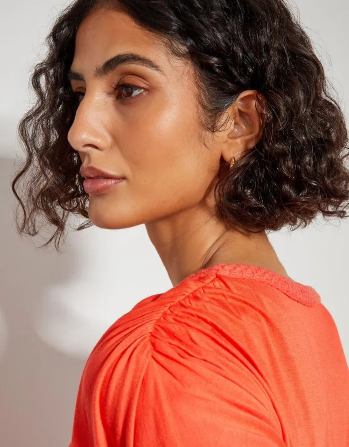 Monsoon Everly Jersey Dress Orange Women Beachwear and Swimwear Monsoon Everly Jersey Dress Orange Women Beachwear and Swimwear
