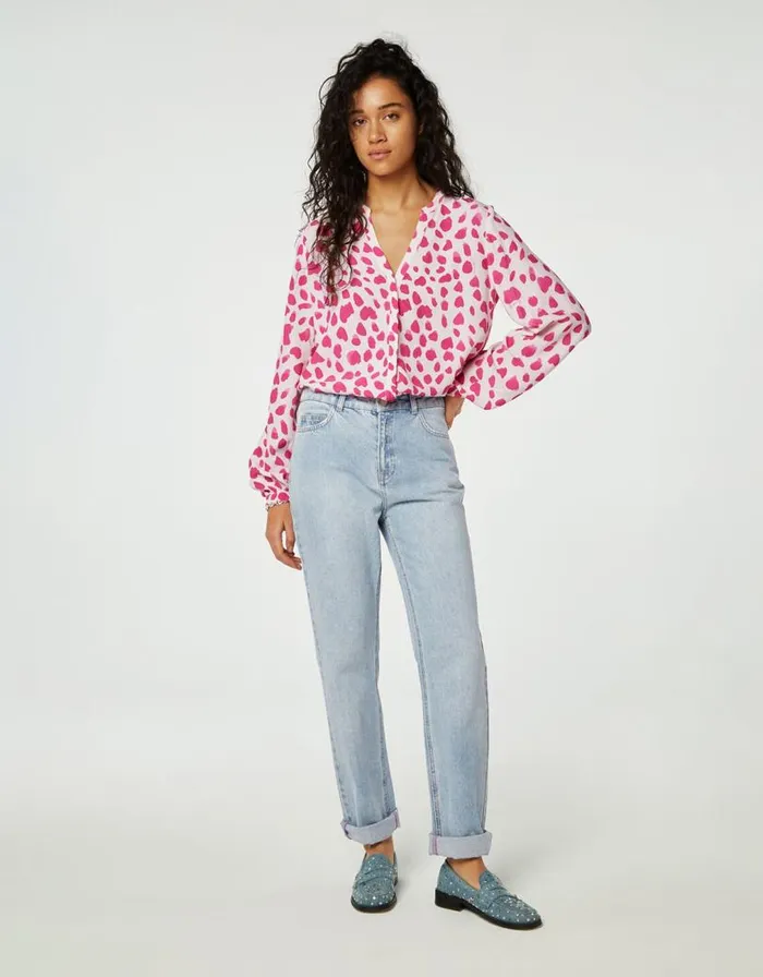 Monsoon Fabienne Chapot Print Blouse Pink Women Tops and Blouses Monsoon Fabienne Chapot Print Blouse Pink Women Tops and Blouses