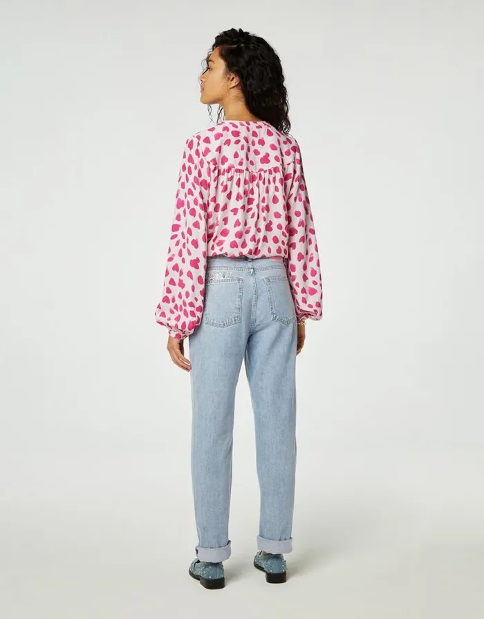 Monsoon Fabienne Chapot Print Blouse Pink Women Tops and Blouses Monsoon Fabienne Chapot Print Blouse Pink Women Tops and Blouses