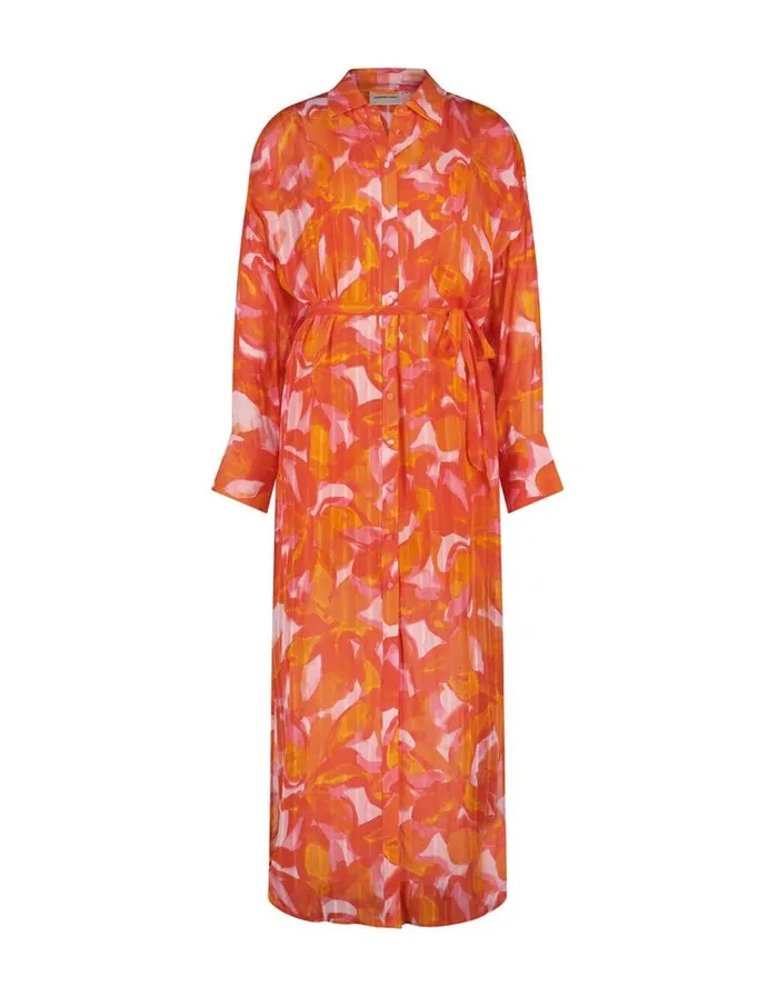 Monsoon Fabienne Chapot Print Shirt Dress Orange Women Summer Dresses Monsoon Fabienne Chapot Print Shirt Dress Orange Women Summer Dresses