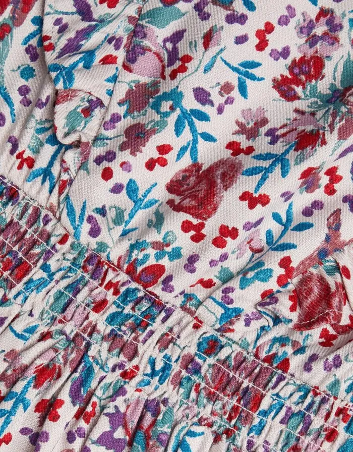 Monsoon Floral Woodland Long Sleeve Dress Purple Children Dresses Monsoon Floral Woodland Long Sleeve Dress Purple Children Dresses