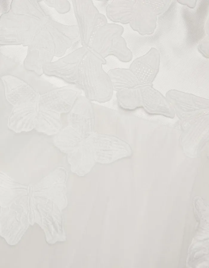 Monsoon Flourish 3D Butterfly Dress Ivory Children Dresses Monsoon Flourish 3D Butterfly Dress Ivory Children Dresses