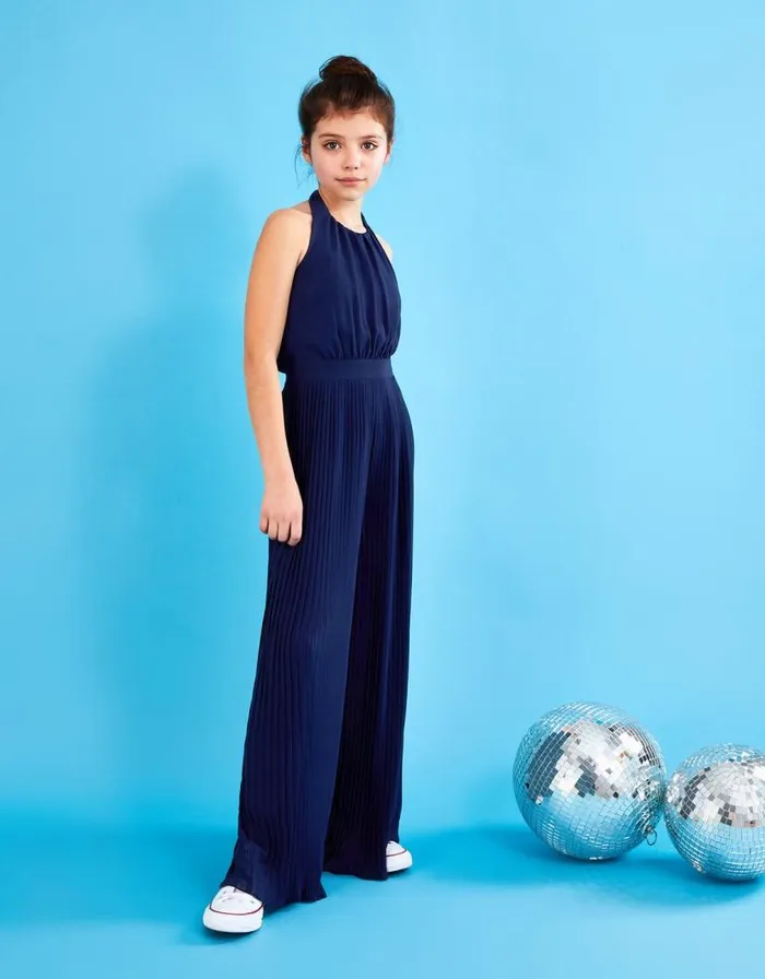 Monsoon Hallie Halter Neck Prom Jumpsuit Blue Children Dresses Monsoon Hallie Halter Neck Prom Jumpsuit Blue Children Dresses
