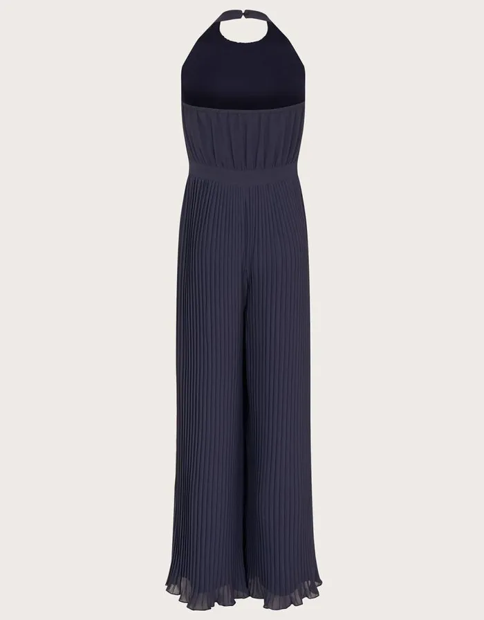 Monsoon Hallie Halter Neck Prom Jumpsuit Blue Children Dresses Monsoon Hallie Halter Neck Prom Jumpsuit Blue Children Dresses