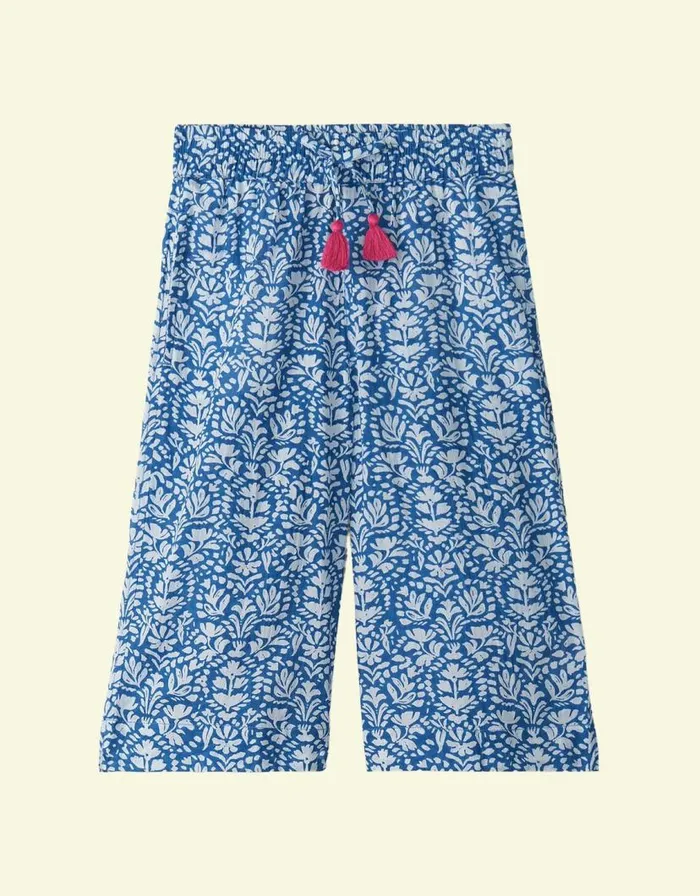 Monsoon Hatley Shibori Tie Dye Culottes White Children Trousers and Shorts