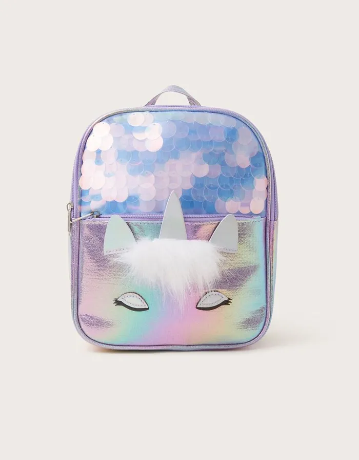 Monsoon Jazzy Unicorn Backpack Children Girls039 Bags and Purses